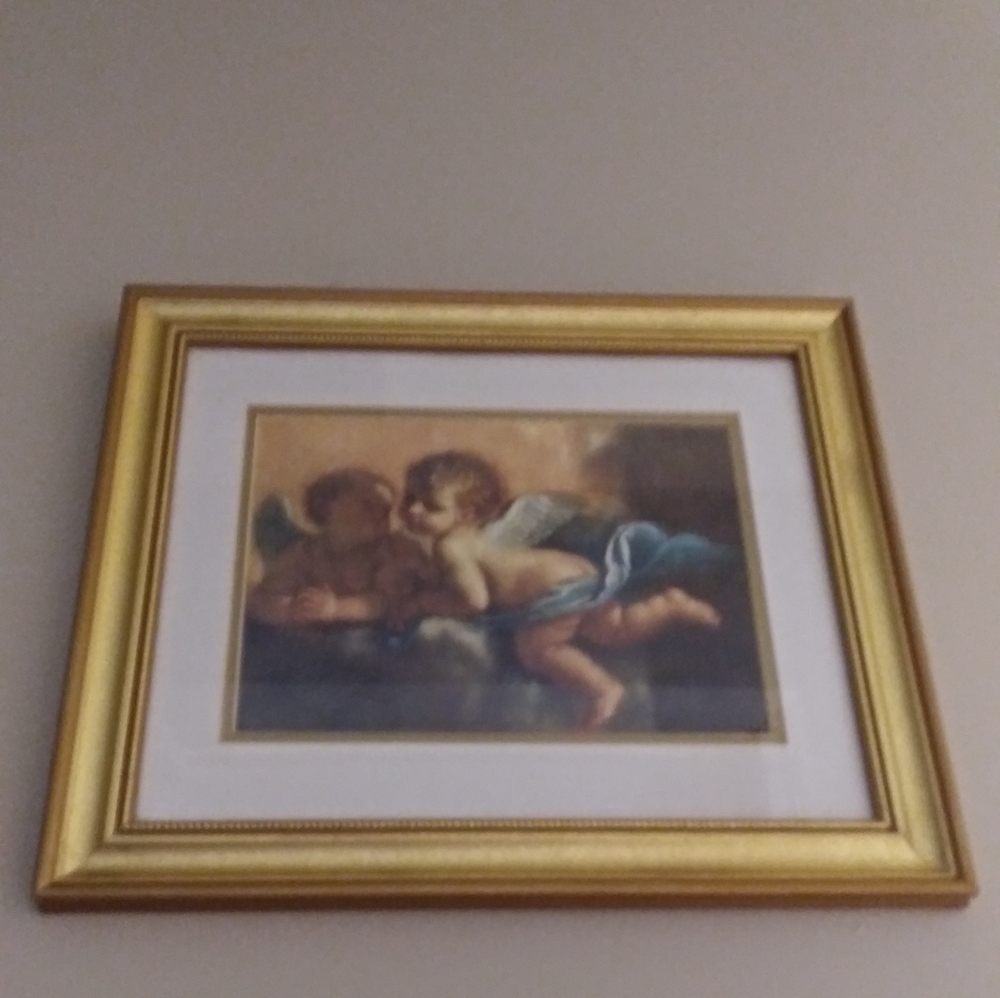 Classic Baby Angels Framed Print - Picture 4 of 4